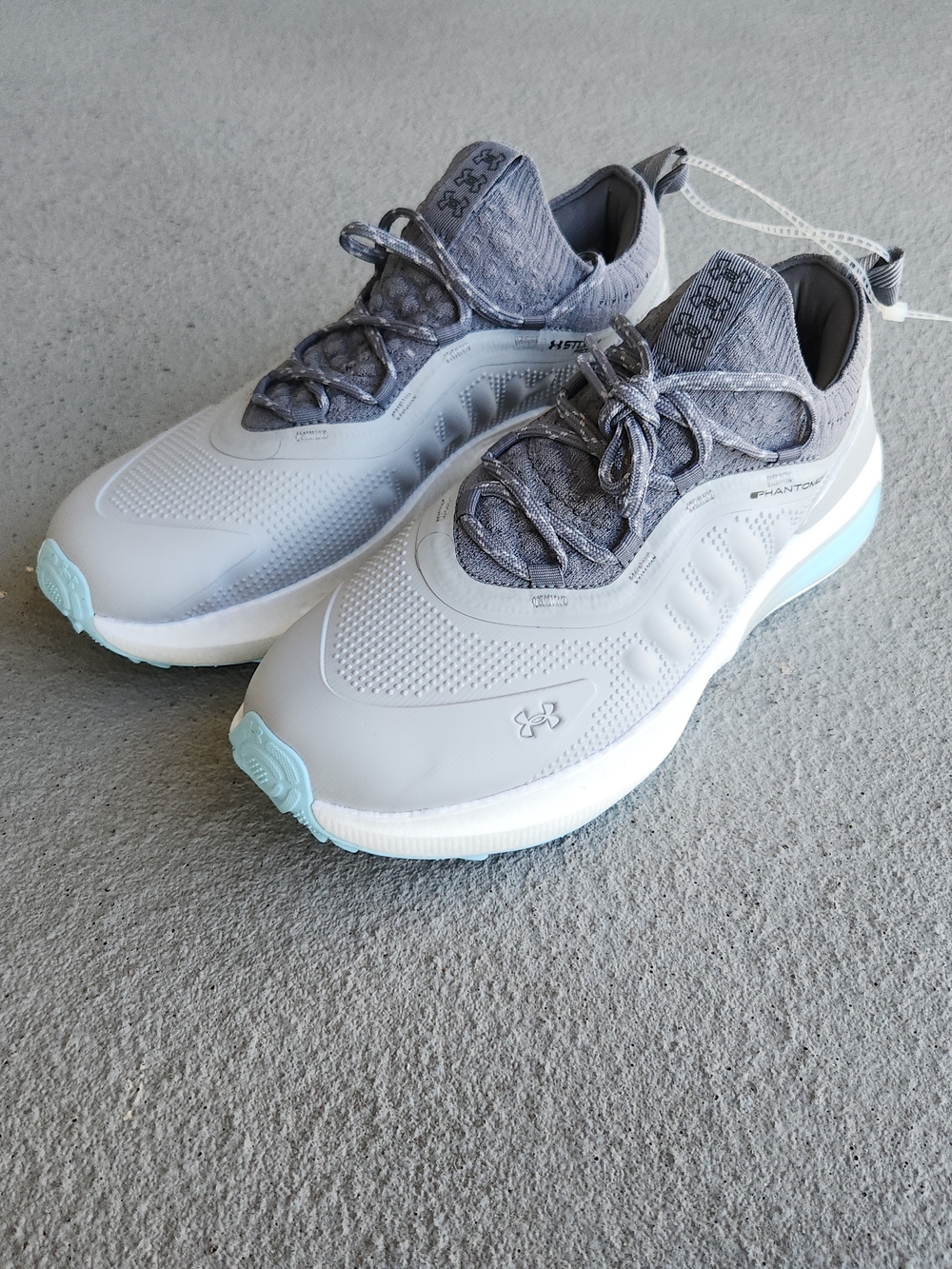 Under Armour Phantom Fore UA Grey Blue Men Golf Shoes Sz 9.5 3027876-011